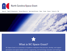 Tablet Screenshot of ncspacegrant.org